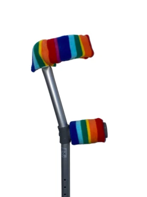 Crutch Arm Covers Sleeves Cuffs Elbow Handle Crutches Pad Rainbow Set 1st Class