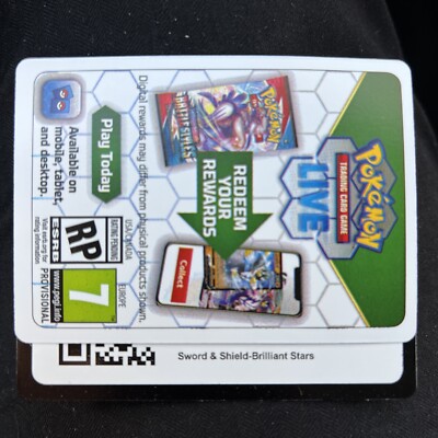 5x Pokemon Brilliant Stars Booster Online Code Emailed.