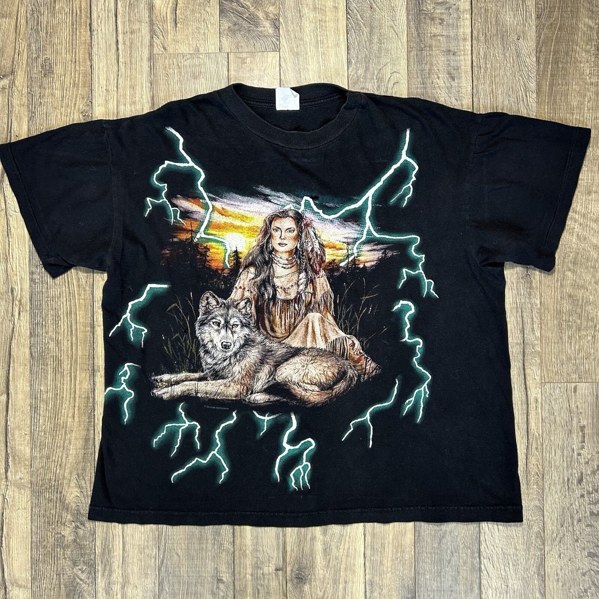 90s American thunder Tシャツ レアパターン90s American Thunder T