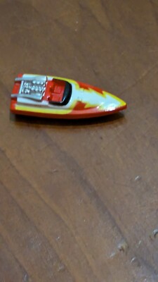 Micro Machines Galoob Hasbro Speed Boat Type 1 Sun Color Changer Yellow Red 1989