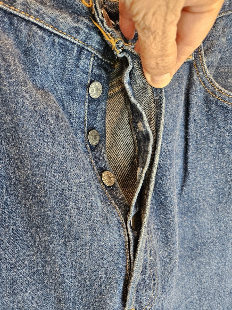 Vintage 1990's Levi's 501xx Denim All Cotton Button Fly