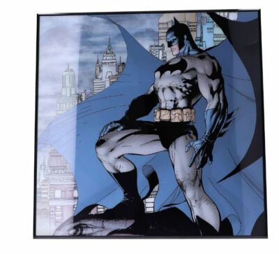 Batman Crystal Clear Picture Gotham City 32 x 32 x 2,5 cm Nemesis Now