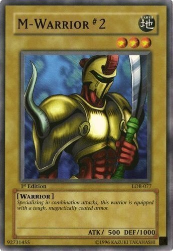 M-Warrior #2 LOB-077 X 1 Mint YUGIOH Legend of Blue-eyes White