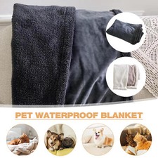 Waterproof Dog Blanket Double Layer Thick Warm Small Blanket Washable Soft Plush