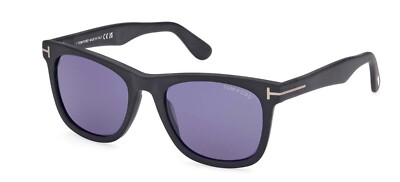 Tom Ford KEVYN FT 1099 Matte Black/Blue (02V) Sunglasses