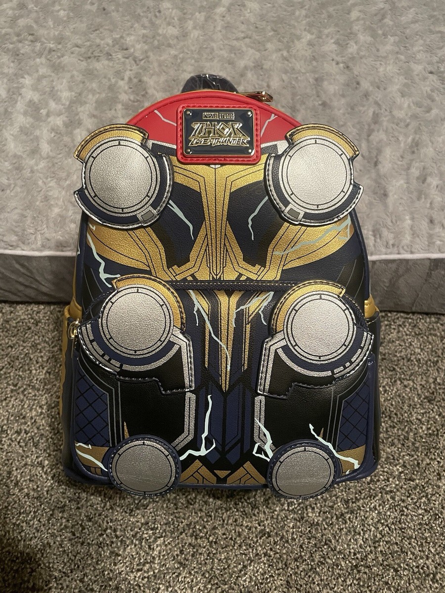 NWT Loungefly Marvel Thor Love and Thunder Mini Backpack Glow in the Dark Bag Loungefly Marvel Thor: Love And Thunder Glow-In-The-Dark  main image 4