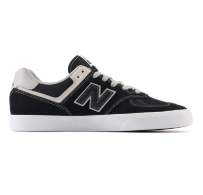 New Balance  Men's 12 M Numeric 574 VULC Sneakers in Black/Grey