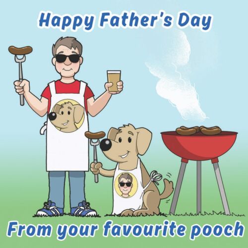 Father's Day Card from The Dog - Funny Dog Fathers Day Card - Funny Dog Dad Card - Picture 3 of 7