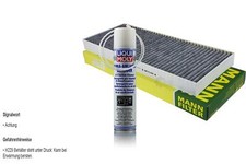 MANN-Innenraum-Filter+Liqui Moly Klima-Reiniger für Peugeot 807 E Expert 224 222