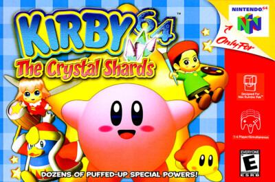 Kirby 64 The Crystal Shards N64 BOX ART Premium POSTER MADE IN USA - N64023