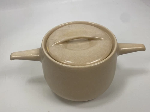 Raymor Roseville Pottery  4 Quart Two Handle Pot With Lid