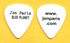 Jon Paris Signature Blue Planet White Guitar Pick - 2004 Tour