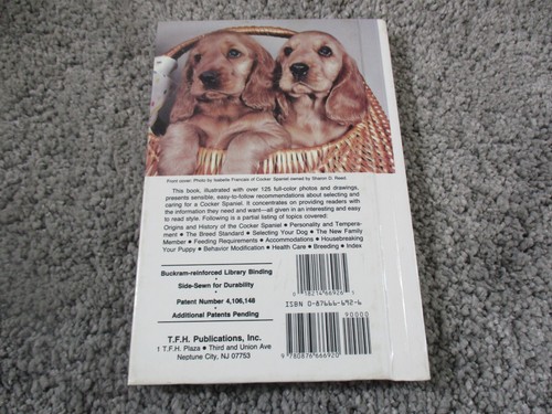 Cocker Spaniels - Bart King - TFH Publications Tapa Dura - Cuidado y Pedigrí - Imagen 2 de 9