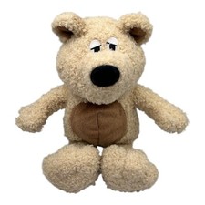 Vintage 1997 Uneeda Doll Teddy Bear Plush Tan 11  Tall - Read Description