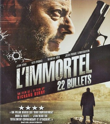 L'Immortel BLU-RAY 22 bullets, Jean Reno, Kad Merad, action FREE SHIPPING CANADA