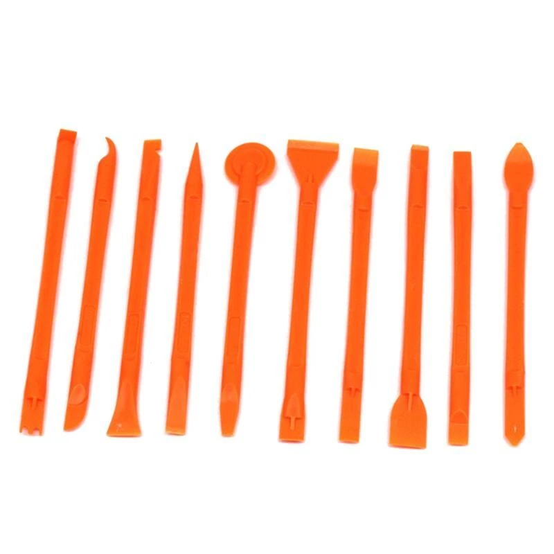 10 Pcs Set Dual Heads Plastic Crowbar with Non Slip Handle Spudger Opening Tool