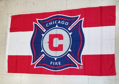 MLS Chicago Fire Flag Banner 3x5 Soccer Futbol