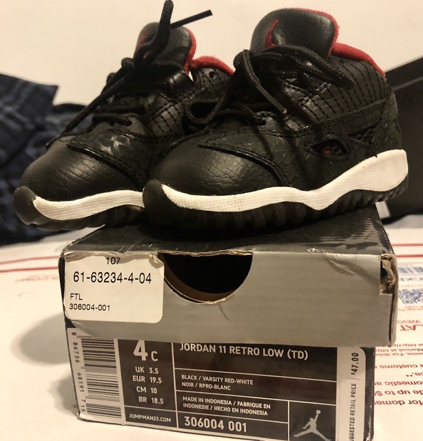 jordan 11 red toddler