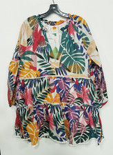 Farm Rio Off White Macaw Mini Dress sz Med