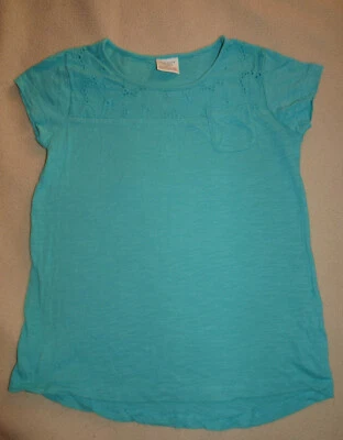 T-shirt d'été vert turquoise Zara fille 6-7 ans BE - Photo 1/3