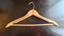 Vintage WOODEN ADVERTISING HANGER Philadelphia Sheraton Hotel