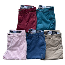 Tommy Hilfiger Men's Solid Bleecker Slim Fit Stretch Cotton Chino Pants 9 Colors