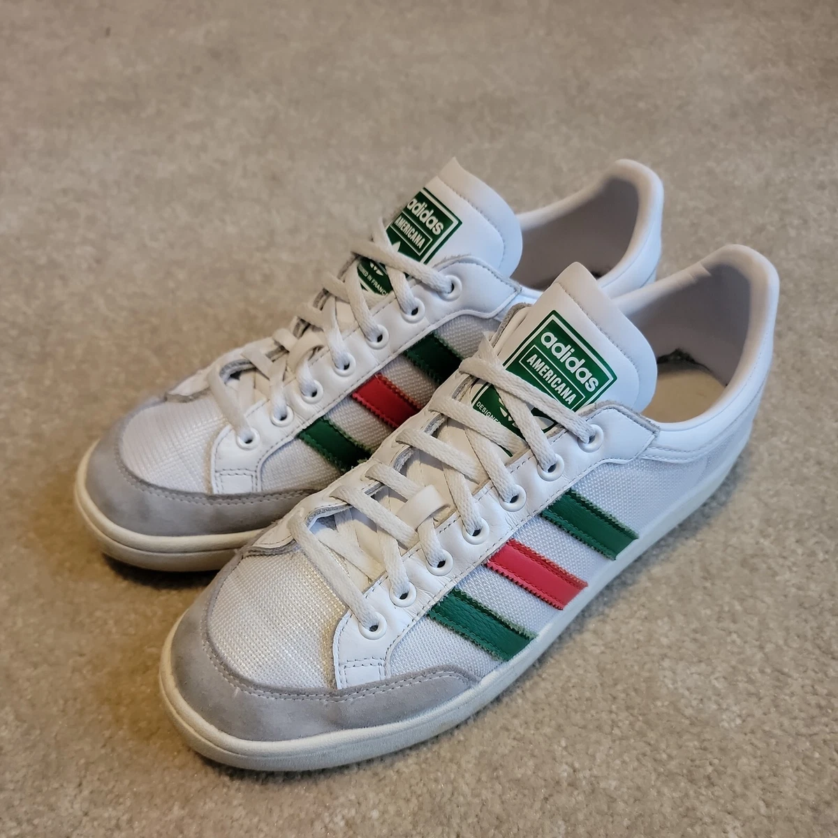 Adidas Low - White Green Scarlet Size 10 [EF2509] eBay