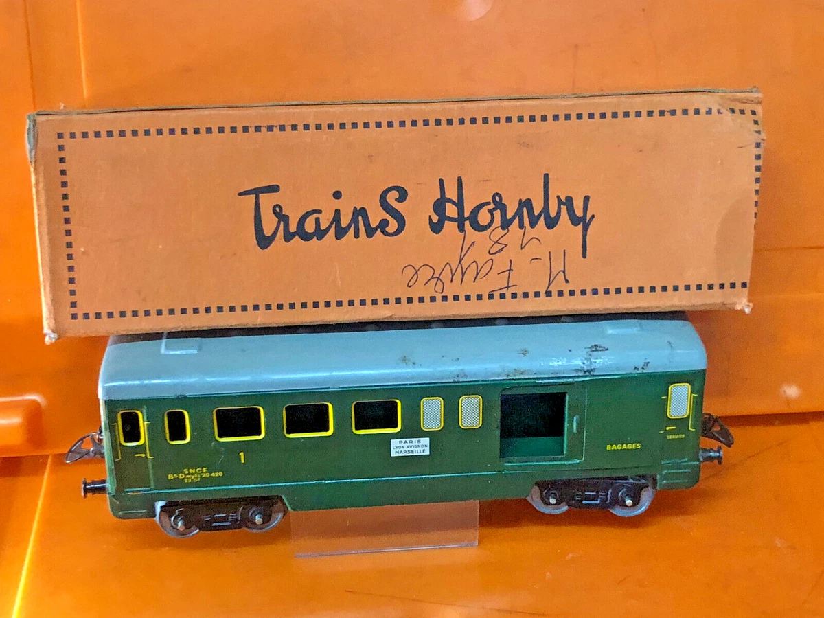 Ancienne wagon voiture bagages et voyageurs classe 1 - HORNBY