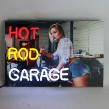 Junior Hot Rod Garage Neon Sign 5JRHRG w/ FREE Shipping 