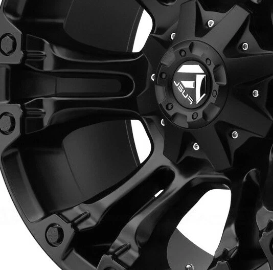 20 FUEL VAPOR D560 WHEELS RIMS 20X9 6X139.7 6X135 MATTE BLACK D56020909856 Foto 2 de 4
