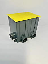 Hubbell ScrubShield PFBRG2 - Caja de piso no metálica de 2 velocidades - Nueva en caja - NOS