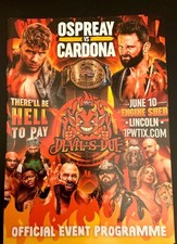 1PW Devil's Due 2023 Programme - Signed by Will Ospreay, Matt Cardona, way more
