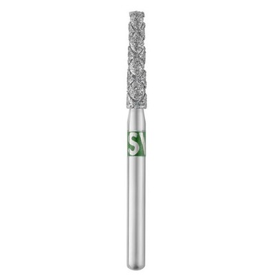 SS White 885-012C Piranha FG Beveled Cylinder Coarse Grit Diamond Burs 25/Pk