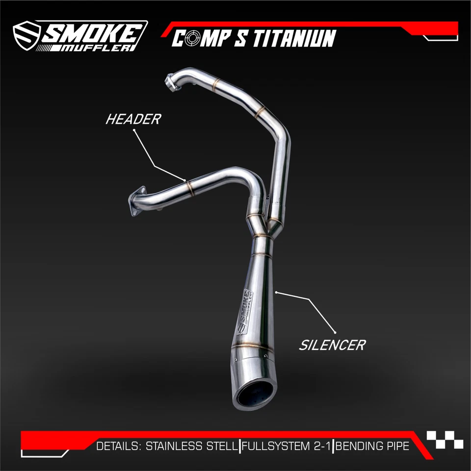 Sistema de escape completo 2-1 apto para Harley Davidson Softail Fat Boy 88 Ci 2000-2016 Foto 2 de 4