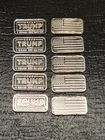 Lot of 10 One - 1 gram Ea. .999 Silver “EMOJI”Bars Rounds - Mix Of Designs #1310