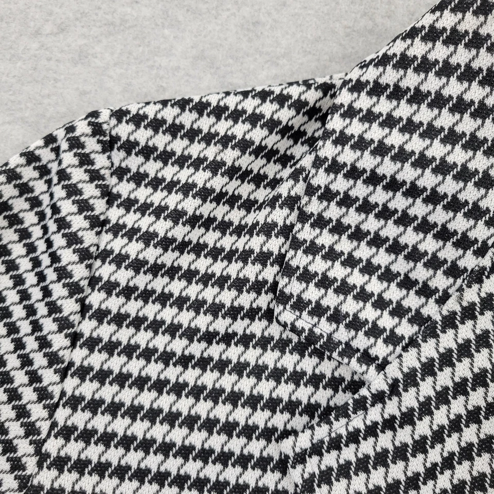 Blazer Haband Mujer 20 De Colección Negro Pata de Gallo EE. UU. Botón Dorado Manga Larga Foto 4 de 4