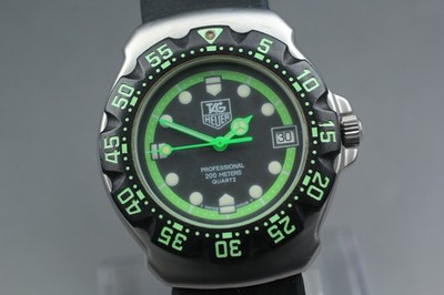 TAG Heuer Formula 1 375.513 Grün Quarz 34mm Herren Neue Batterie