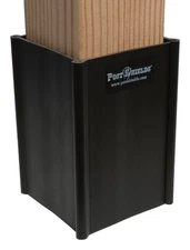 Post Shields Inc. 5282712020 Brown Plastic Fence Post 6 x 4 x 4 in. (Pack of 10)