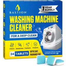 Washing Machine Cleaner Tablets 24 pack Powerful Descaler -Deep Cleaning for HE