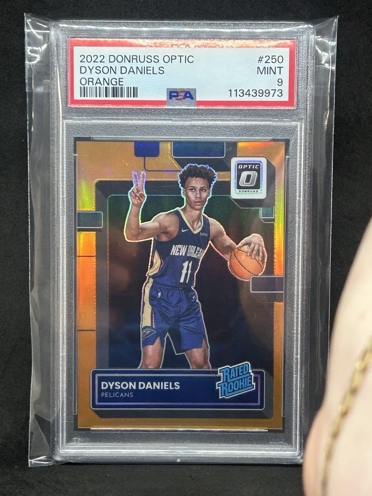 Dyson Daniels RC, 2022 Donruss Optic, Orange, #/199, #250 Sb4