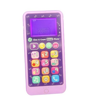 LeapFrog Chat and Count Emoji Phone, Violet, Pretend Toy (Tested) (1299)