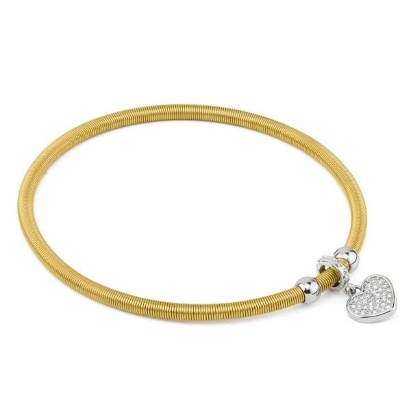 Greatera Braccialetti elastici in acciaio inossidabile con strass colorati intarsiati Braccialetti per donna Bracciale placcato oro Gioielli impermeabili  36