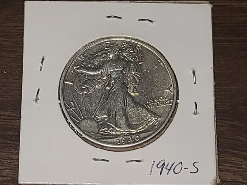 1940-S Walking Liberty Half Dollar In AU Condition
