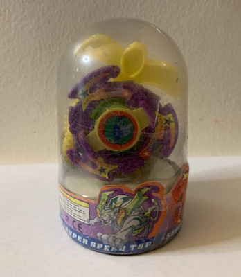 Sealed Vintage Beyblade Storm Wind Super Speed Top Import no.439 Trygle Star