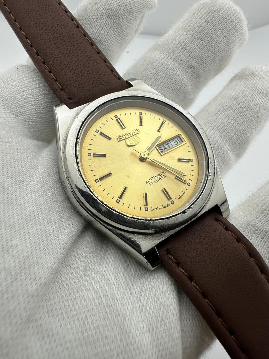 Vintage Seiko 5 Automatic Authentic Japan Made Men's Wrist Watch