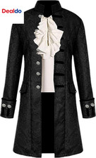 Mens Steampunk Victorian Tailcoat Gothic Vintage Jacket Halloween Cosplay 3XL