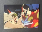 Princess Mononoke Ghibli Postcard Ashitaka Lady Eboshi Sword Clash Sparks Scene