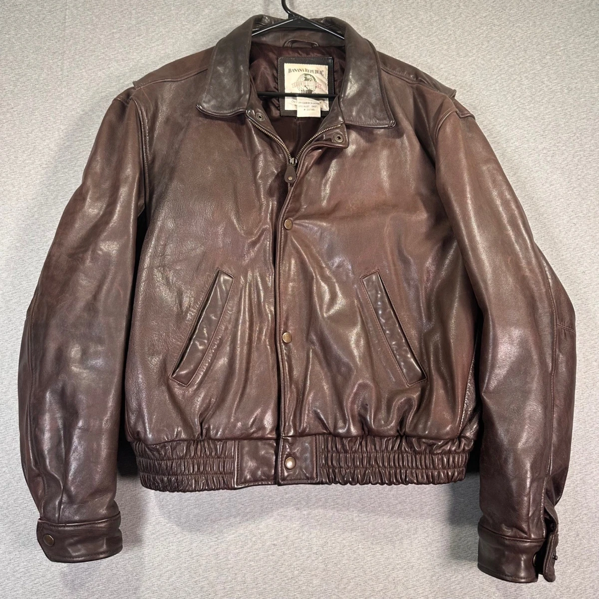 極美品❣️ 80s old バナリパ　leather bomber jacket banana republic leather bomber jacket products for sale | eBay
