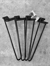 Metal Hairpin Coffee Table Legs, Set of Four
