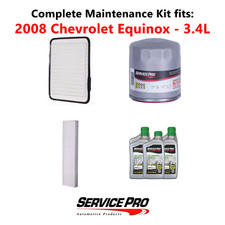 2008 Chevrolet Equinox 3.4L Complete Air, Oil & Cabin Filter Kit (5W-30)